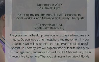 Upcoming CEU Trainings by EPIC Adventures !